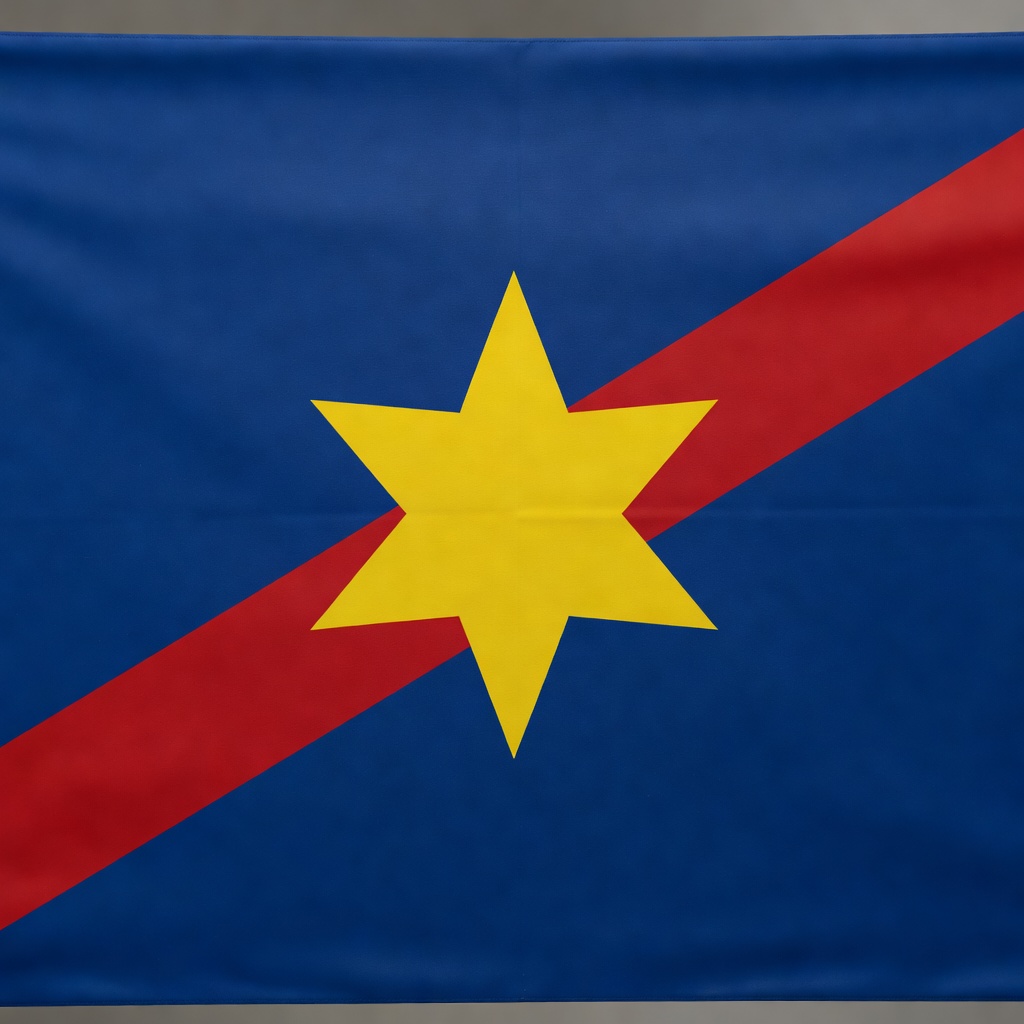 National flag of Democratic Republic of the Congo